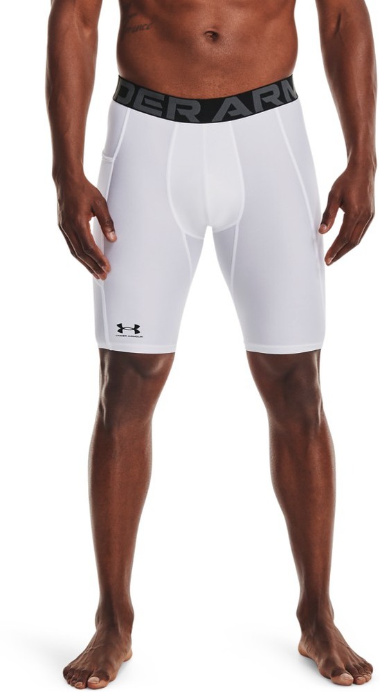 UnderArmourHeatGearArmourLongShortsmitTascheWhite-XS