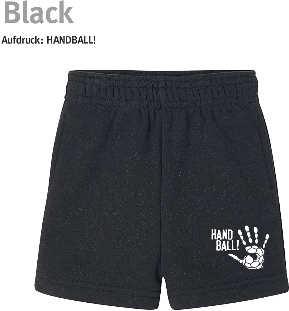 HandballCollectionBabyKinderShortsBZ65Black-6-12Monate