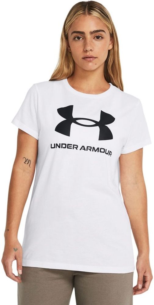 UnderArmourDamenT-ShirtUaRivalLogoSsWhite100-SUSSM