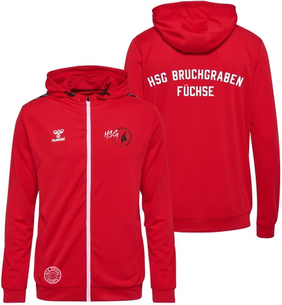 HSGBruchgrabenFchseHummelhmlAuthenticPLZipHoodieUnisex219979TrueRed-XXL