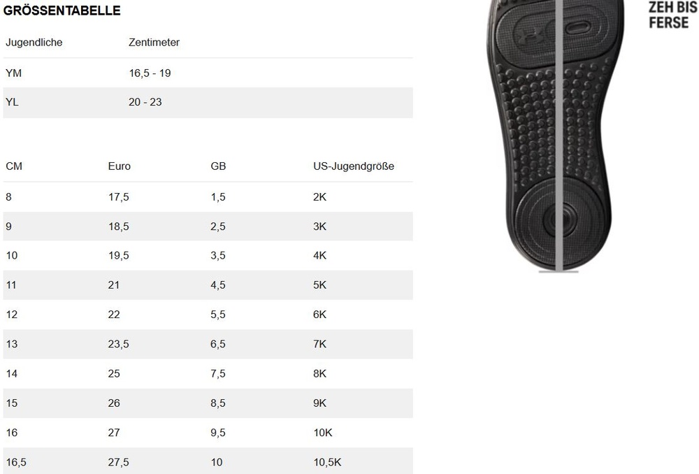 UnderArmourKinderSockenYUAPerformanceTech3PkNs