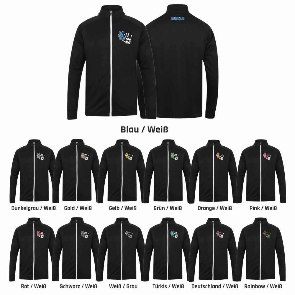 HandballCollectionTrainingsjackeLV871Black-White-XS