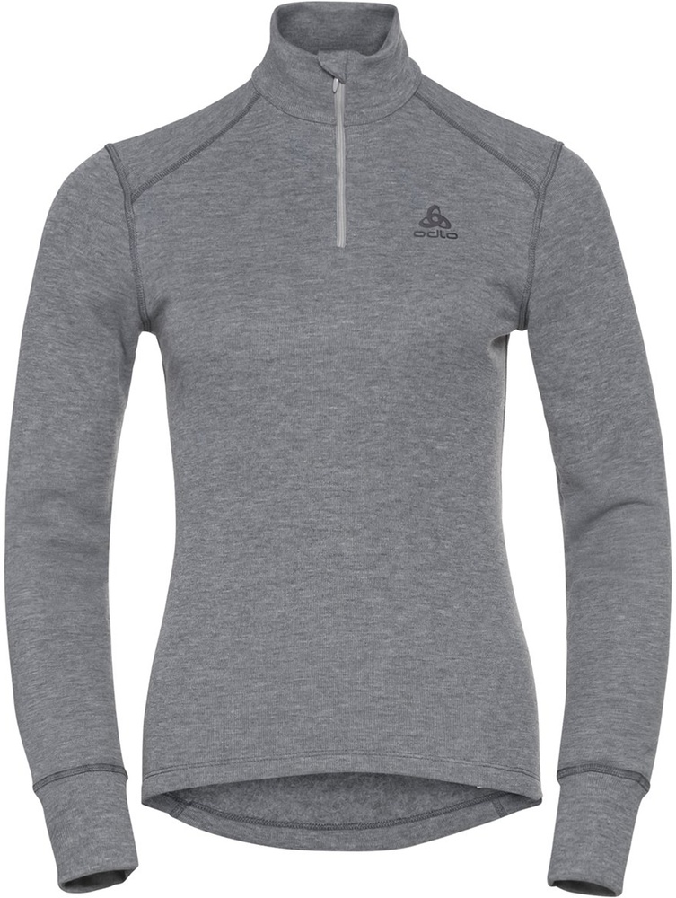 OdloDamenBlTopTurtleNeckLong-SleeveHalfZipActiveW159081OdloSteelGreyMelange-L