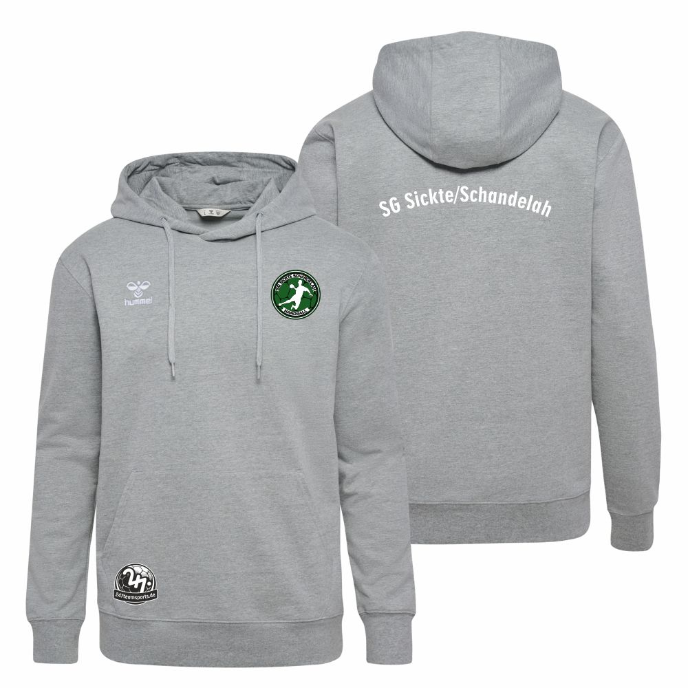 SGSickteSchandelahKinderHummelhmlGO20CottonHoodieKids224834GreyMelange-152-ca12Jahre