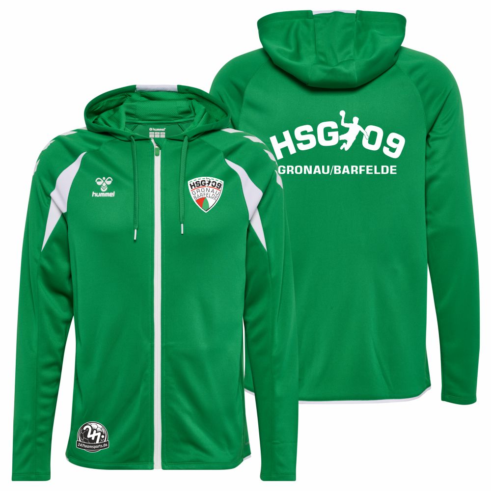 HSG09GronauBarfeldeHummelhmlCORE20PolyZipHoodieJellyBeanWhite-XS