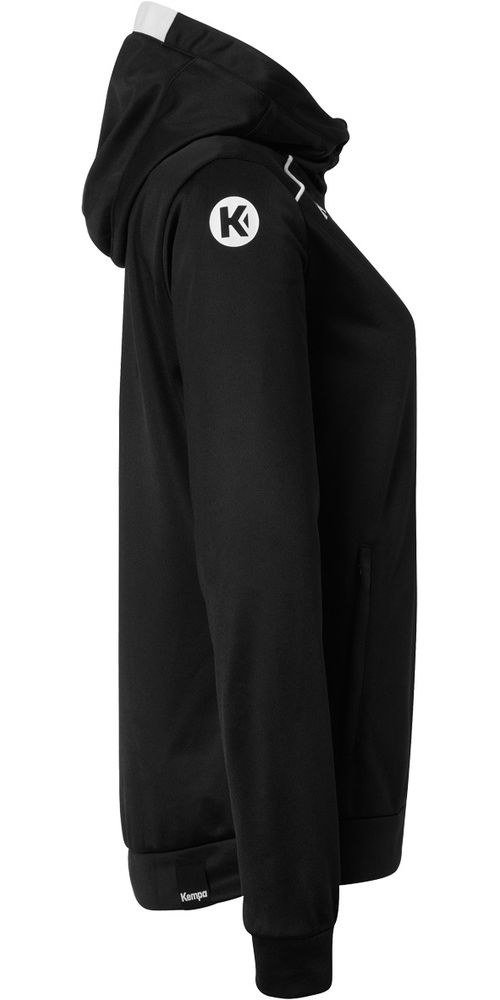 KempaDamenTrainingsjackePlayerKapuzenjackeWomen2003627SchwarzWei-XS