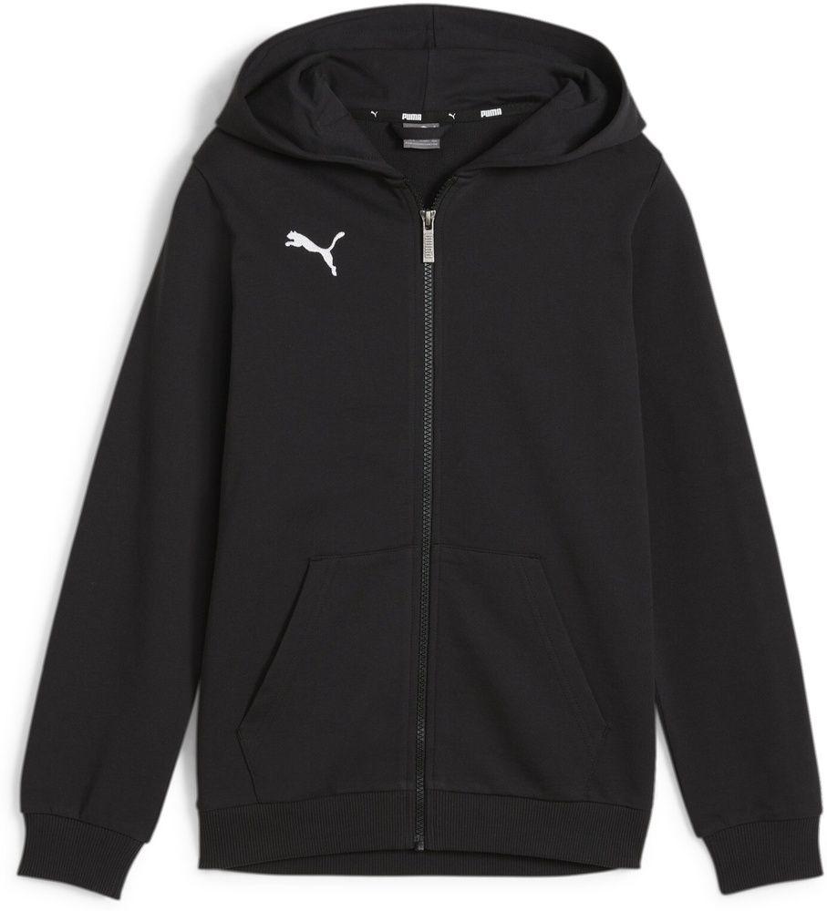 PumaKinderHoodieTeamGoalCasuaLongsleeveHoodedJacketJr658596PumaBlack-PumaWhite-164