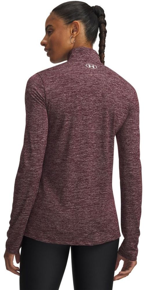 UnderArmourDamenLongsleeveTech12Zip-Twist1384225Maroon600-LUSLG