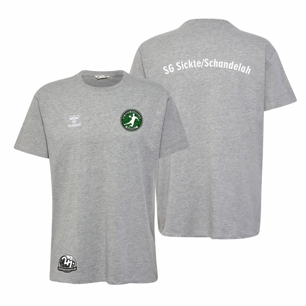 SGSickteSchandelahHummelhmlGO20CottonT-ShirtSSUnisex224828GreyMelange-L