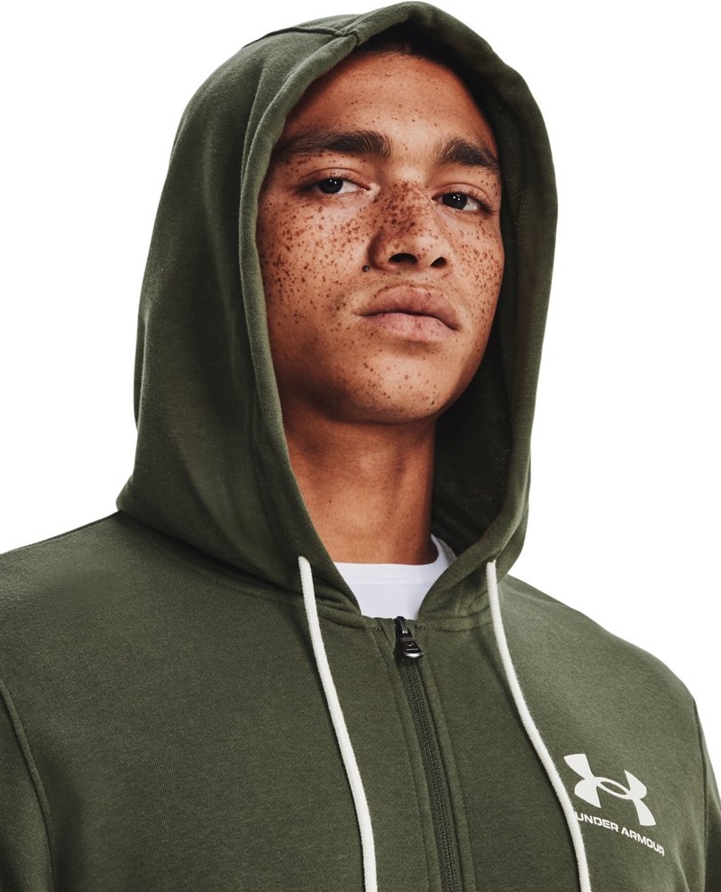 UnderArmourSweatjackeUARivalTerrymitdurchgehendemZipMarineODGreen-XS