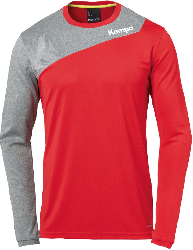KempaLongsleeveCore20Langarmshirt2002242RotDarkGrauMelange-S
