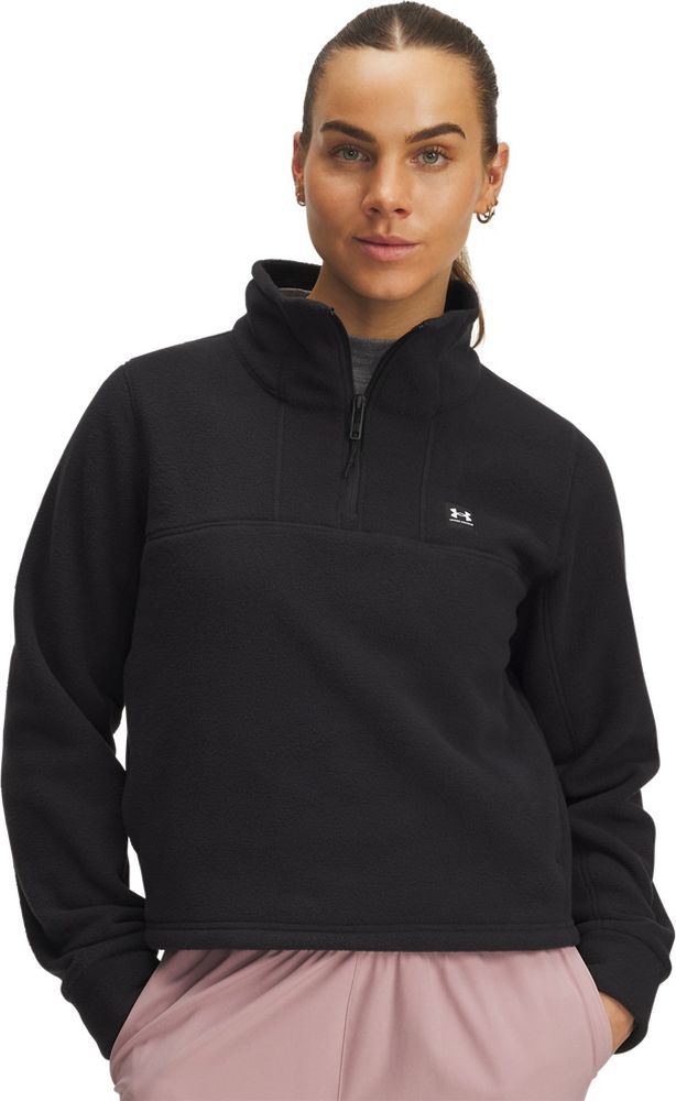 UnderArmourDamenSweatshirtWExpanseFleeceHalf-Zip1387024Black002-LUSLG