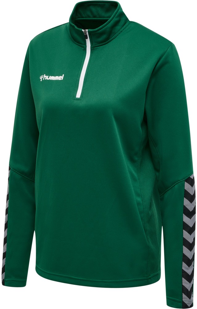 HummelDamenHalf-ZipSweatshirtHmlauthenticHalfZipSweatshirtWomanEvergreen-XXL