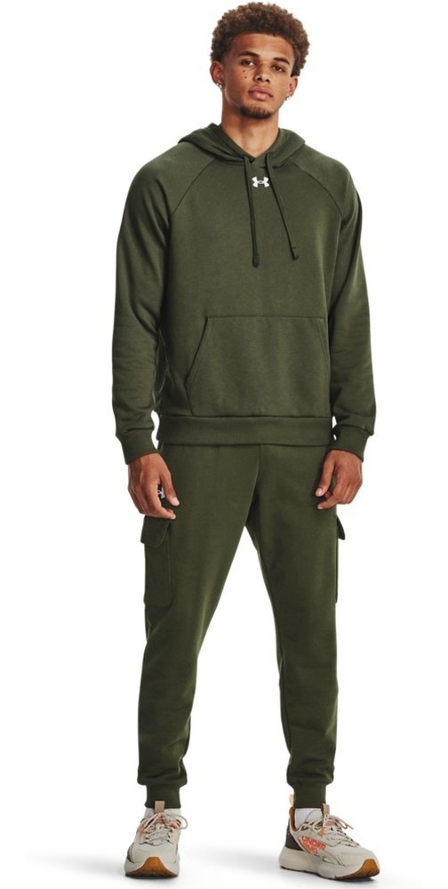 UnderArmourUARivalFleeceHoodieGreen-XS