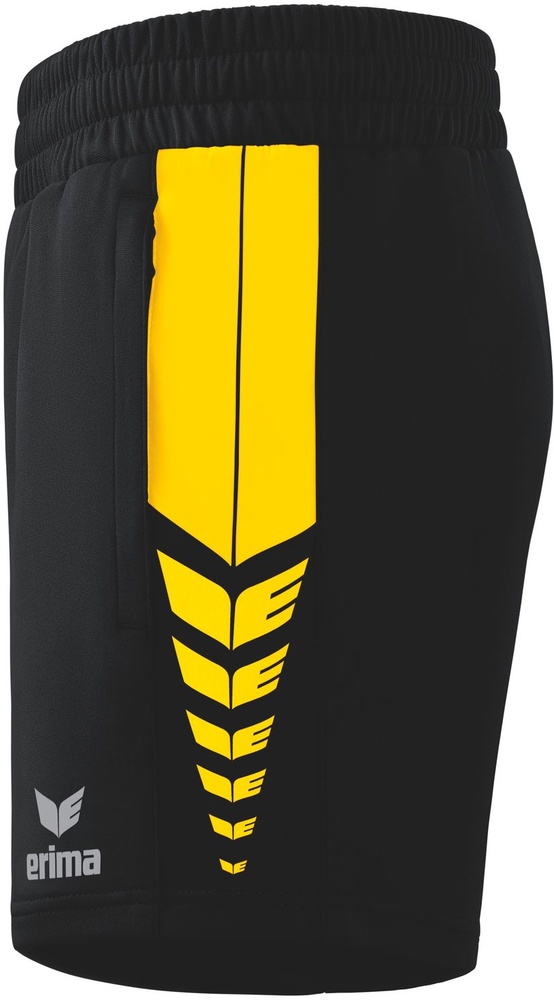 ErimaDamenSportshortsSixWingsWorkerShorts22-0015SchwarzGelb-34XXS