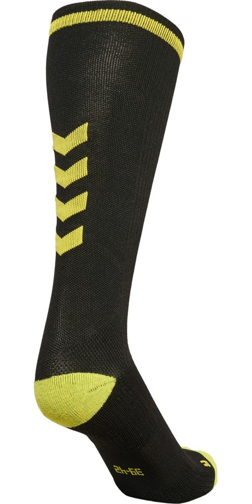 HummelSockenEliteIndoorSockHighBlackBlazingYellow-27-30