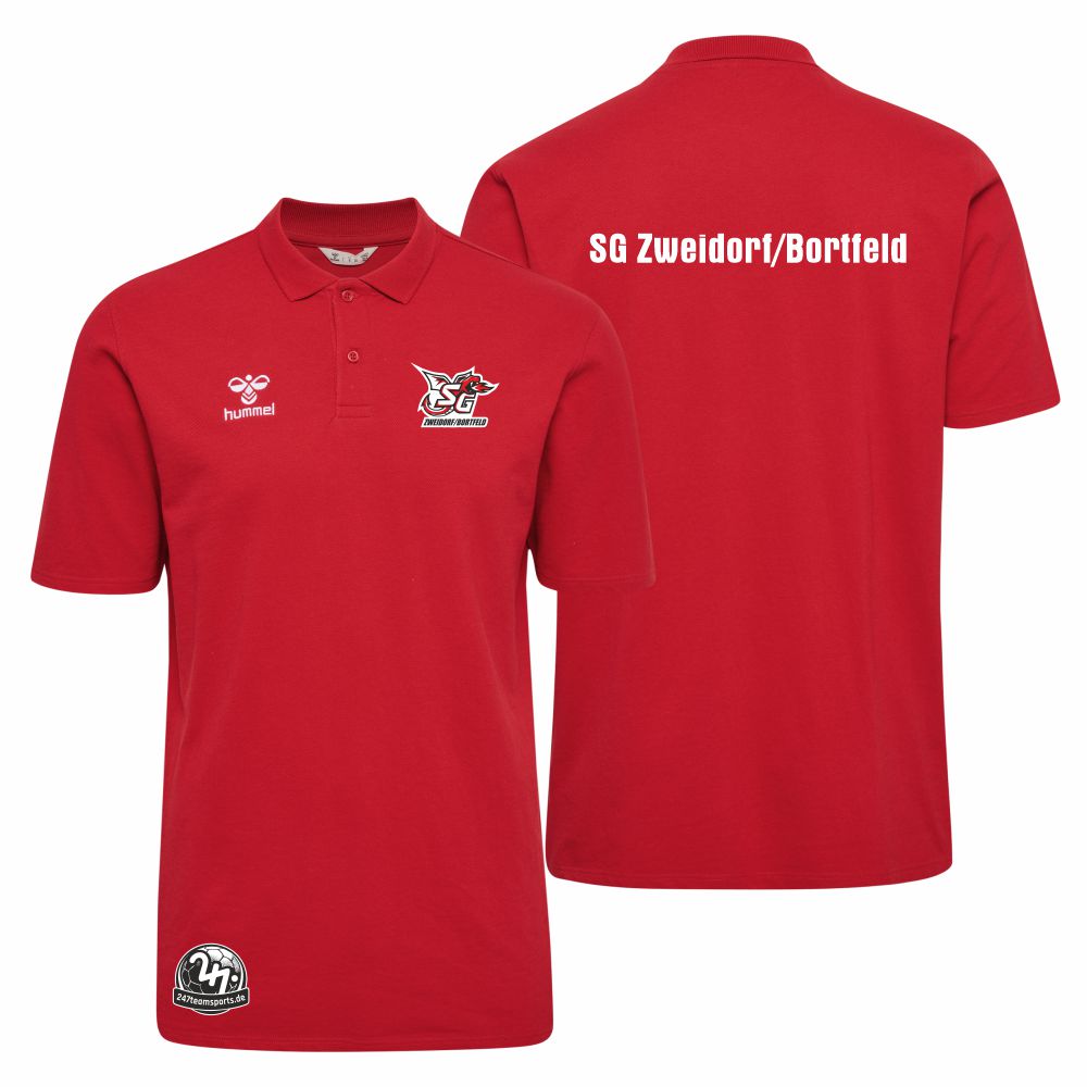 SGZweidorfBortfeldDamenHummelhmlGO20CottonPoloLady224832TrueRed-S