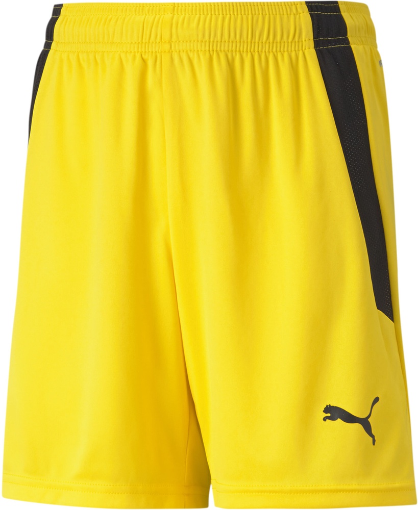 PumaKinderSportShortsTeamLIGAShortsJr704931CyberYellow-PumaBlack-176