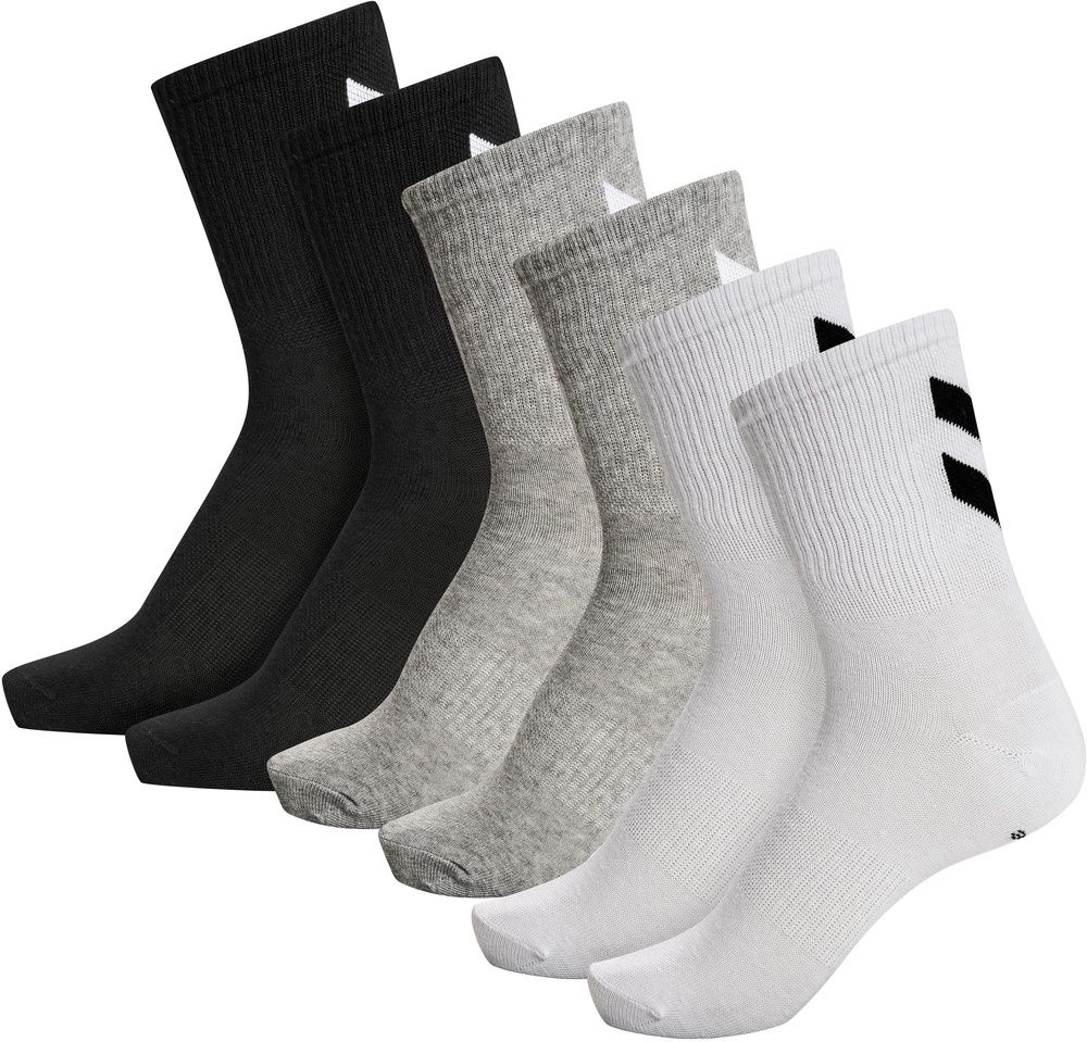 HummelSockenHmlchevron6-PackSocks213254BlackWhiteGrey-10
