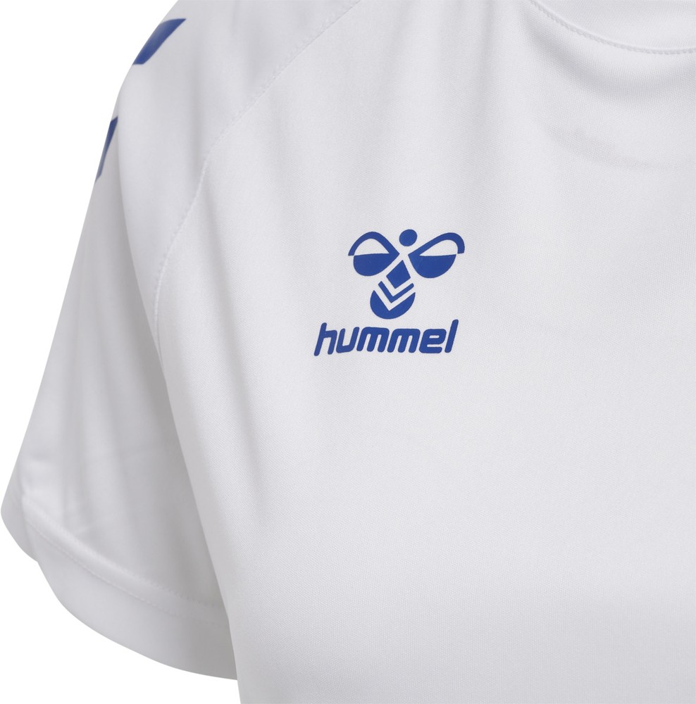HummelDamenT-ShirtHmlcoreXkCorePolyT-ShirtSSWomanWhiteTrueBlue-XXL