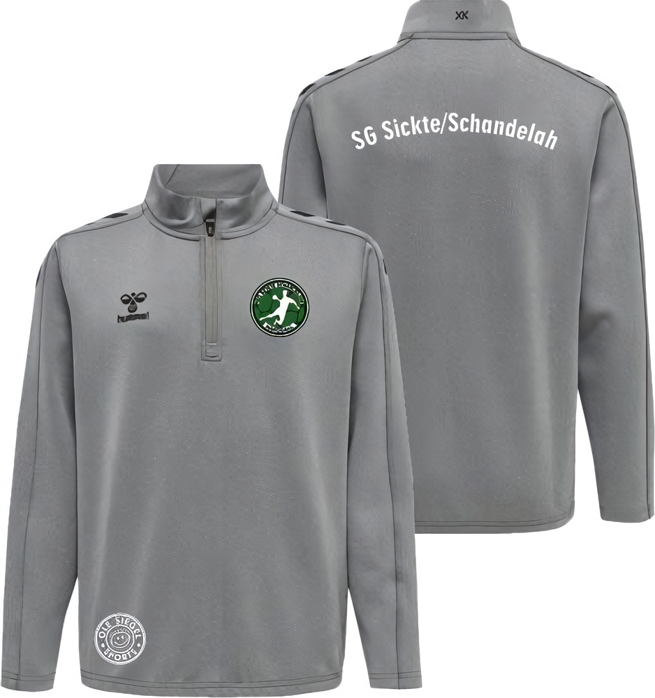 SGSickteSchandelahKinderHummelhmlCore20PolyHalfZipSweatKids230833GreyMelange-116-ca6Jahre