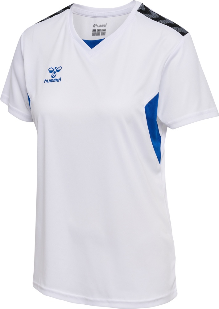HummelDamenT-ShirtHmlauthenticPlJerseySSWomanWhiteTrueBlue-XXL