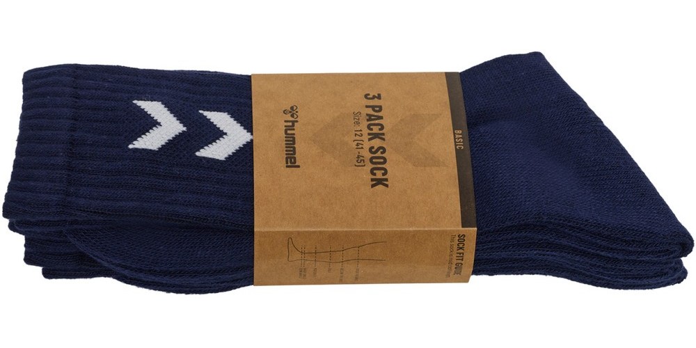 Hummel3-PackSocken3-PackBasicSockMarine-36-40