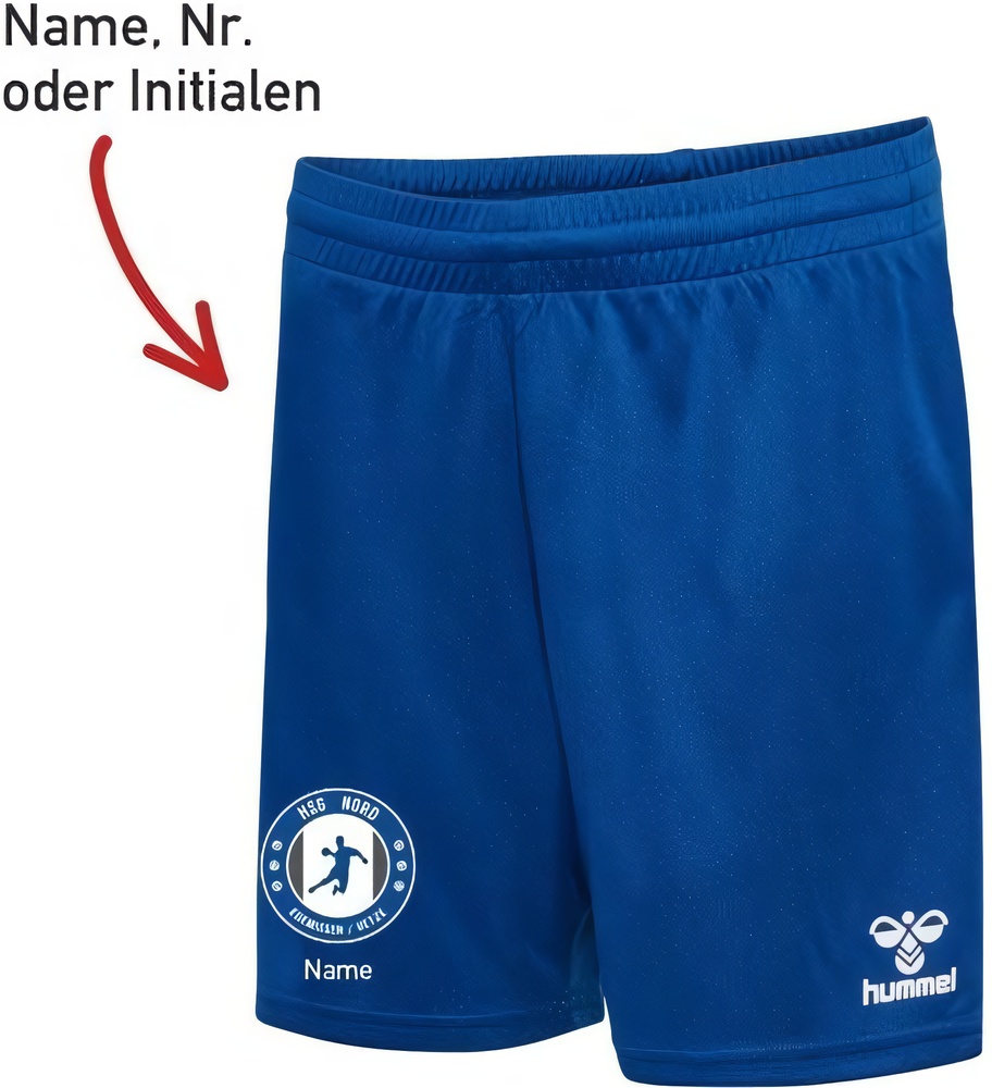 HSGNordEdemissenUetzeHummelhmlESSENTIALPolyShortsUnisexmitVereinslogo224543L
