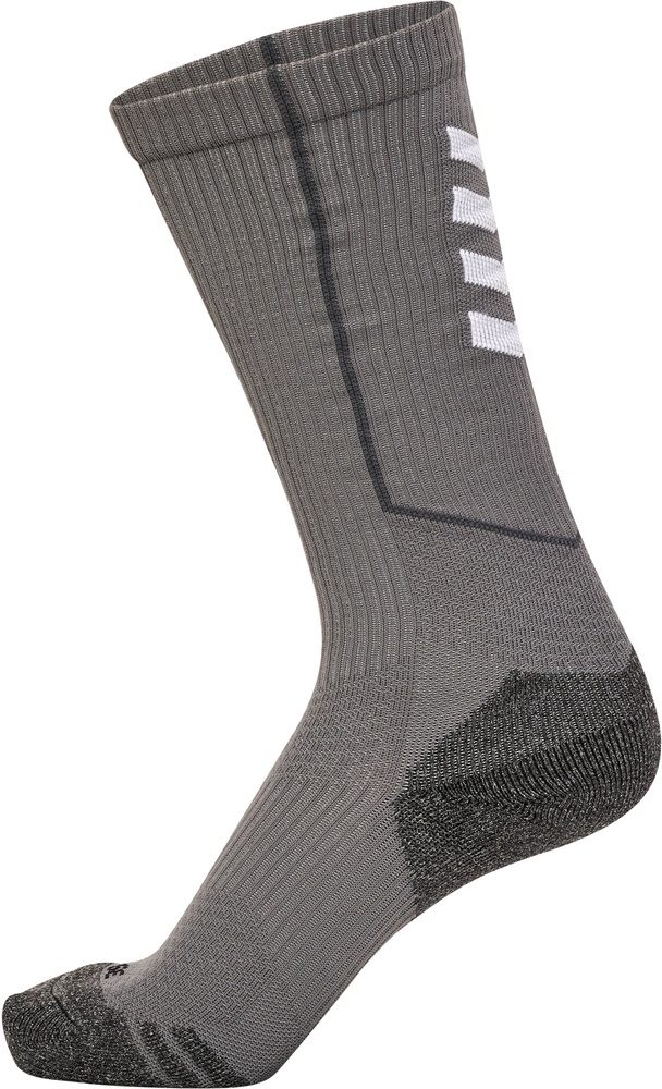 HummelSockenHmlproTrainingSocksHighSteelGrayWhite-27-30