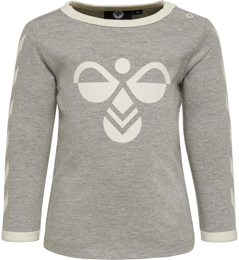 HummelKinderLongsleeveFlipperT-ShirtLSGreyMelange