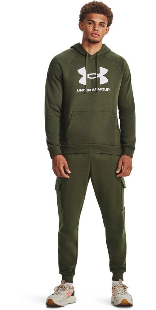 UnderArmourUARivalFleeceLogoHoodieGreen-XS