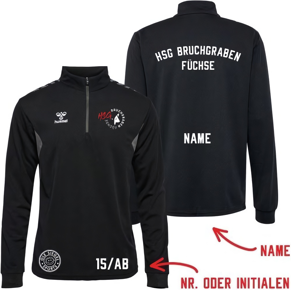 HSGBruchgrabenFchseHummelhmlAuthenticPLHalfZipSweatUnisex219973